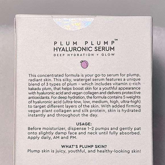 GLOW RECIPE Hyaluronic Hydrating Plum Plump Product VALUE SIZE BNIB - Picture 7 of 9